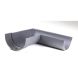 Cast Iron Deep Half Round Gutter Right Hand Angle - 90 Degree x 100mm Primed