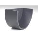 Cast Iron Deep Half Round Gutter Internal Stopend - 100mm Primed
