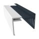 Weatherboard Cladding Vented Top Edge Closer Trim - 25mm White