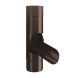Lindab Steel Adjustable Diverter - 87mm Coffee Brown
