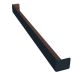 Anthracite Grey Woodgrain Fascia Board Double End Corner - 600mm x 45mm