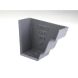Cast Iron Moulded Ogee Gutter Right Hand External Stopend - 125mm Primed