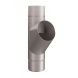 Lindab Steel Downpipe Branch 75mm - 75mm Silver Metallic