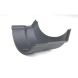 Cast Iron Beaded Half Round Gutter Left Hand Angle - 135 Degree x 115mm Primed