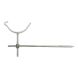Cast Iron Beaded Half Round Gutter Rise & Fall Bracket - 115mm Galvanised