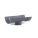 Cast Iron Half Round Gutter Running Outlet - 100mm for 75mm Downpipe Primed