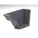 Cast Iron Notts Ogee Gutter Left Hand Internal Stopend - 115mm Primed