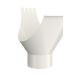 Lindab Steel Gutter Outlet 100mm - 190mm Antique White