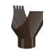 Lindab Steel Gutter Outlet 120mm - 190mm Brown