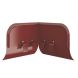 Lindab Steel Gutter Corner Overflow Protector - Dark Red