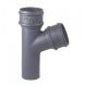Cast Iron Round Downpipe Branch - 112.5 Degree x 65mm Primed