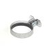 Zinc Plated Round Screw To Wall Downpipe Bracket with Gasket - 75mm Primed