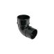 FloPlast Round Downpipe Bend - 92.5 Degree x 68mm Black
