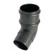 FloPlast Cast Iron Effect Round Downpipe Offset Bend - 112.5 Degree x 68mm