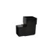 FloPlast Square Downpipe Bend - 92.5 Degree Black