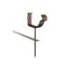 Lindab Steel Gutter Rise & Fall Bracket - 100mm Coffee Brown