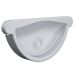 Lindab Steel Gutter Self-Locking Stop End - 100mm Silver Metallic