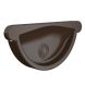 Lindab Steel Gutter Self-Locking Stop End - 150mm Brown