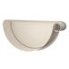 Lindab Steel Gutter Right Hand Stop End - 190mm Antique White