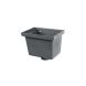 Cast Iron Rectangular Standard Hopper Head Plain Outlet - 255mm for 65mm Downpipe Grey Primed