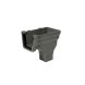 FloPlast Ogee Gutter Stopend Outlet Right Hand - 110mm x 80mm Anthracite Grey