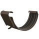 Lindab Steel Gutter Union - 125mm Brown