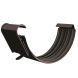 Lindab Steel Gutter Union - 150mm Coffee Brown
