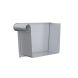 Lindab Rectangular Steel Gutter Left Hand Stop End - 140mm Silver Metallic