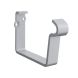 Lindab Rectangular Steel Gutter Fascia Bracket - 140mm Silver Metallic