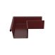 Lindab Rectangular Steel Gutter External Angle 90 - 140mm Dark Red