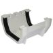 FloPlast Square Gutter Union Bracket - 114mm White