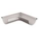 Lindab Steel Gutter External Angle 90 - 100mm Silver Metallic