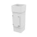 FloPlast Square Downpipe Access Pipe - 65mm White