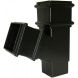 FloPlast Cast Iron Effect Square Downpipe Branch - 67.5 Degree x 65mm