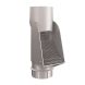 Lindab Steel Self Cleaning Leaf Trap - 100mm Silver Metallic