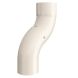 Lindab Steel One-Piece 50mm Downpipe Offset - 75mm Antique White