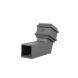 Cast Iron Square Downpipe Bend - 112.5 Degree x 75mm Primed