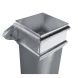 Cast Iron Square Downpipe Eared - 100mm x 1829mm Primed
