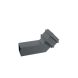 Cast Iron Square Downpipe Bend - 135 Degree x 100mm Primed