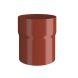 Lindab Steel Downpipe Connector - 100mm Tile Red