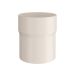 Lindab Steel Downpipe Connector - 100mm Antique White