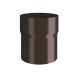 Lindab Steel Downpipe Connector - 120mm Coffee Brown