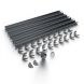 Galeco Steel Half Round Gutter Kit Graphite Grey - 120mm Diameter