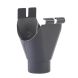 Galeco Steel Gutter Running Outlet - 135mm Graphite Grey