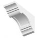 Dentil Block Exterior - 100mm x 135mm x 255mm White