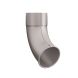 Lindab Steel Downpipe Shoe - 87mm Silver Metallic