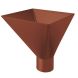 Lindab Steel Large Water Hopper - 100mm Tile Red
