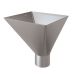 Lindab Steel Large Water Hopper - 87mm Silver Metallic