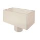 Lindab Steel Regular Water Hopper - 100mm Antique White