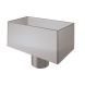 Lindab Magestic Steel Large Rectangular Water Hopper - 75mm Galvanised